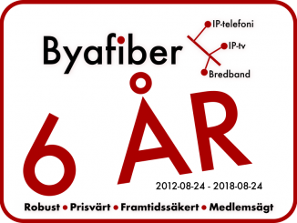 Byafiber fyller 6 år 2018-08-24